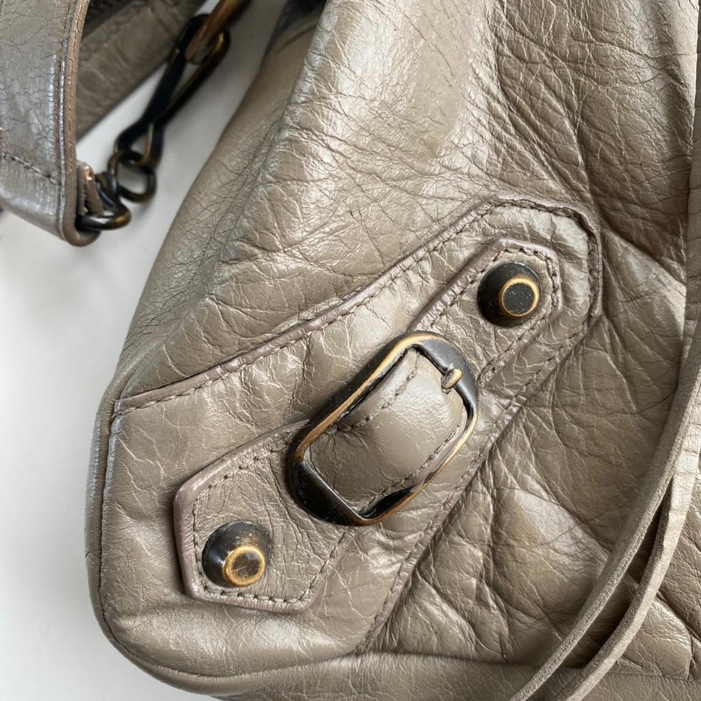 Balenciaga Gray Leather Handbag - Picture 4 of 6